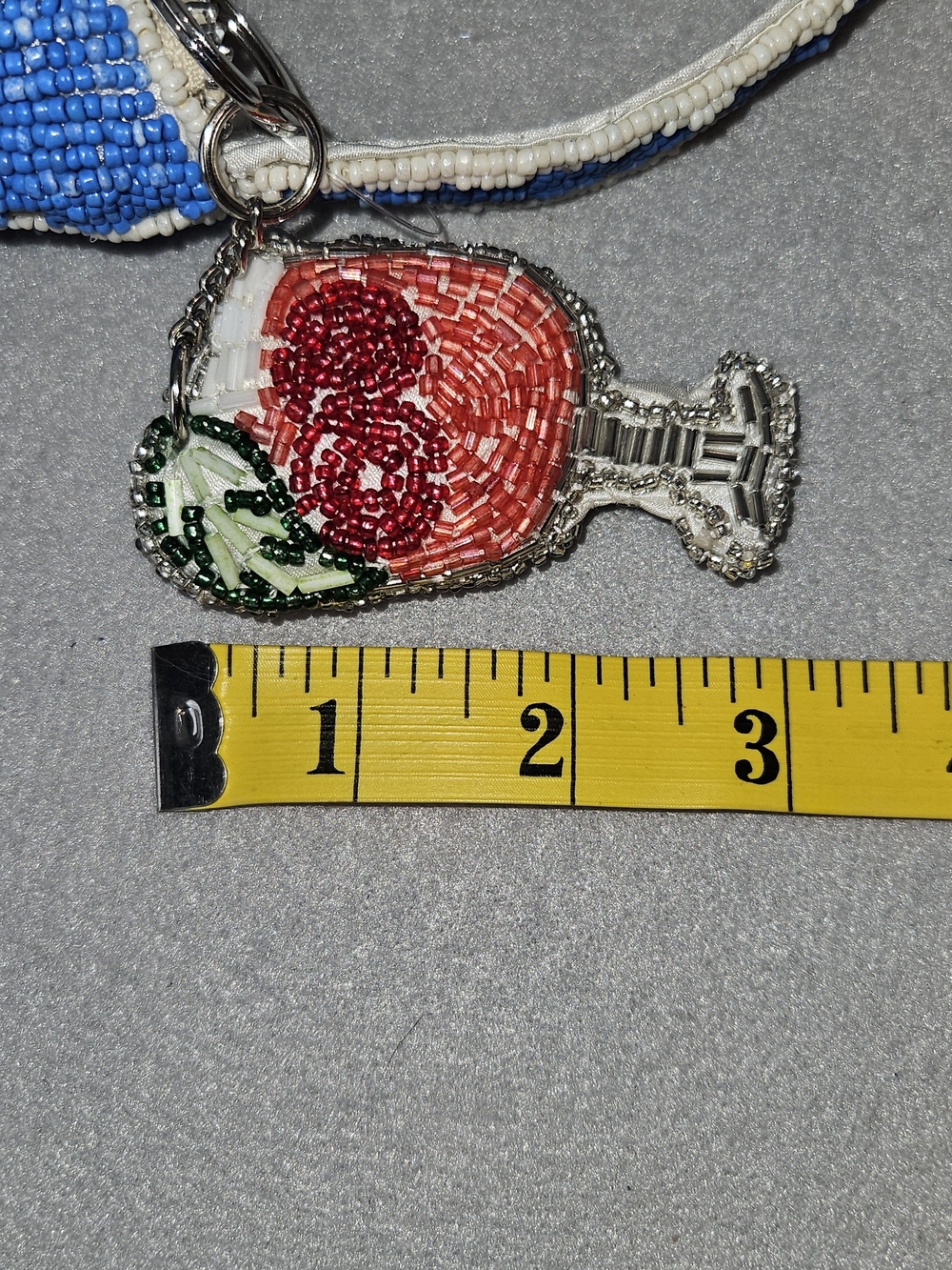 NWT Viral Beaded Cocktail Shoulder Bag with Matching Beaded Cocktail Purse Charm - Picture 15 of 16